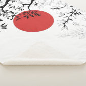 Couverture Sherpa Japanese Sun & Nature Brush Art (3/4)