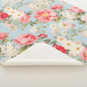 Couverture Sherpa Jardin à fleurs de campagne anglais (3/4)