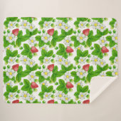 Couverture Sherpa Jardin aux fraises (Devant (Horizontal))