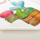 Couverture Sherpa Jardin coloré de Cactus (3/4)