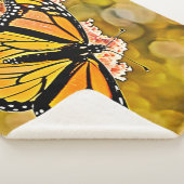 Couverture Sherpa Jardin d'art du papillon monarque (3/4)