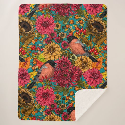 Couverture Sherpa Jardin d'automne 3 (Devant)