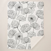 Couverture Sherpa Jardin de coquelicots (Devant)