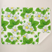 Couverture Sherpa Jardin de fraises 2 (Devant (Horizontal))