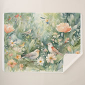 Couverture Sherpa Jardin de fruits Sherpa Blanket (Devant (Horizontal))