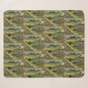 Couverture Sherpa Jardin de peinture classique de Van Gogh à Arles