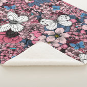 Couverture Sherpa Jardin de printemps (3/4)