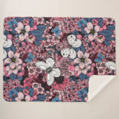 Couverture Sherpa Jardin de printemps (Devant (Horizontal))