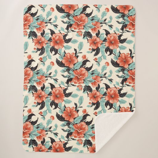 Couverture Sherpa Jardin du corail (Devant)