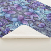 Couverture Sherpa Jardin Pervenche (3/4)