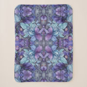 Couverture Sherpa Jardin Pervenche (Devant)