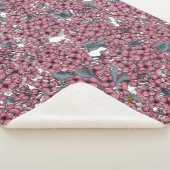 Couverture Sherpa Jardin rose Lilac (3/4)