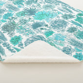 Couverture Sherpa Jardin succulent (3/4)