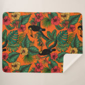 Couverture Sherpa Jardin toucan (Devant (Horizontal))
