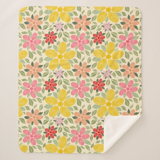 Couverture Sherpa Jardin Tourbillon (Devant)