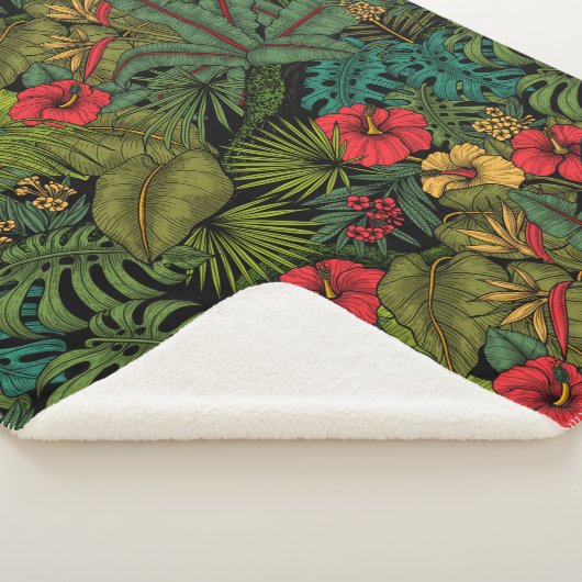 Couverture Sherpa Jardin tropical (3/4)