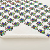 Couverture Sherpa Jardin Zen Vert (3/4)