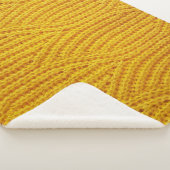 Couverture Sherpa Jaune : Arrière - plan de surface textile. (3/4)