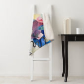 Couverture Sherpa Jaune-Rouge-Bleu | Kandinsky | (En situation)