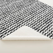 Couverture Sherpa Jazzy Black & White Meling Zebra Stripes (3/4)