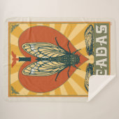 Couverture Sherpa Je Coeur Cicadas (Devant (Horizontal))