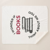 Couverture Sherpa Je Me Demande Si Les Livres Pensent À Moi Aussi - (Devant (Horizontal))