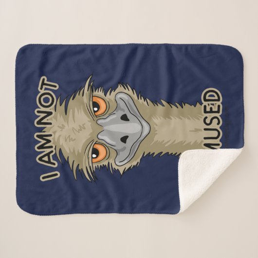 Couverture Sherpa Je ne suis pas calembour drôle d'émeu d'Emused (Devant (Horizontal))