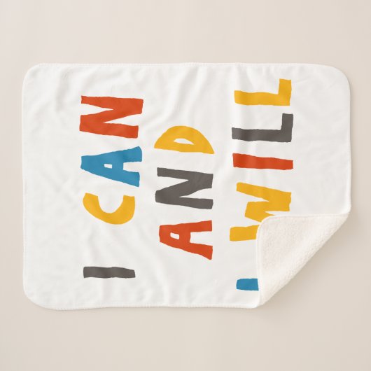 Couverture Sherpa Je Peux Et Je Veux (Devant (Horizontal))