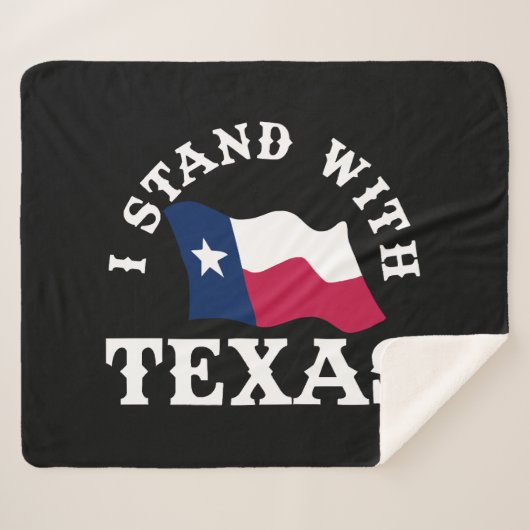 Couverture Sherpa Je suis avec le Texas (Devant (Horizontal))