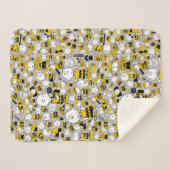 Couverture Sherpa Je Suis Charlie Motif Brown (Devant (Horizontal))