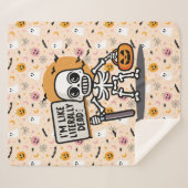 Couverture Sherpa Je suis comme littéralement mort Spooktacular Fun  (Devant (Horizontal))