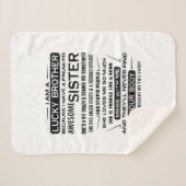 Couverture Sherpa Je Suis Un Frère Chanceux Qui Donne Des Cadeaux À (Devant (Horizontal))