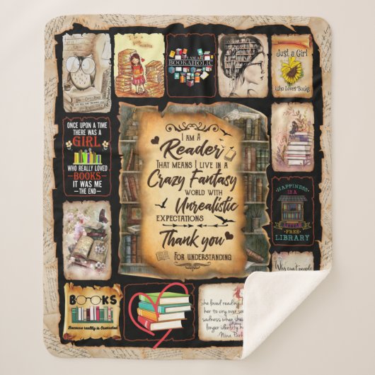 Couverture Sherpa Je Suis Une Blanche De Lecteur, Une Blanche De Lov (Devant)