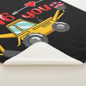 Couverture Sherpa Je t'ai creusé Backhoe Valentine (3/4)