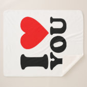 Couverture Sherpa Je T'Aime (Devant (Horizontal))