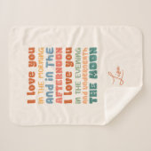 Couverture Sherpa Je T'Aime Dans Le Matin Super Couleur Skidamarink (Devant (Horizontal))