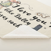 Couverture Sherpa Je T'Aime Dobby Aime Les Chaussettes (3/4)