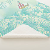 Couverture Sherpa Je t'aime voilier (3/4)