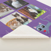 Couverture Sherpa Je vole les coeurs Photo personnalisée (3/4)