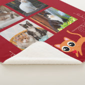 Couverture Sherpa Je vole les coeurs Photo personnalisée (3/4)