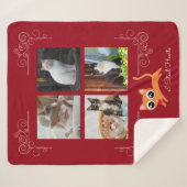 Couverture Sherpa Je vole les coeurs Photo personnalisée (Devant (Horizontal))