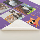 Couverture Sherpa Je vole les coeurs Photo personnalisée (3/4)