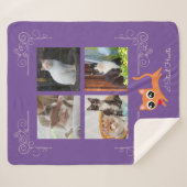 Couverture Sherpa Je vole les coeurs Photo personnalisée (Devant (Horizontal))