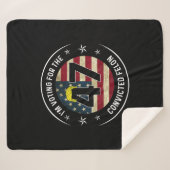 Couverture Sherpa Je vote pour le condamné Felon 47 anti-Trump M (Devant (Horizontal))