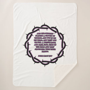 Couverture Sherpa Jean 19:2-3 KJV Bible Verse Écriture