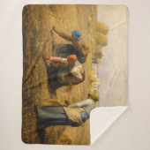 Couverture Sherpa Jean-François Millet - Les Gleaners (Devant)
