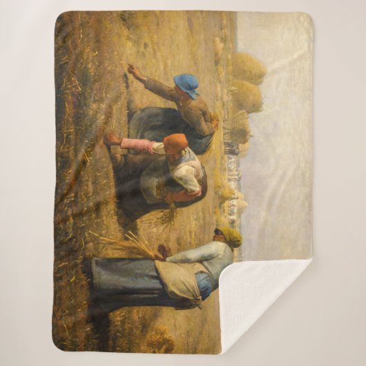 Couverture Sherpa Jean-François Millet - Les Gleaners (Devant)