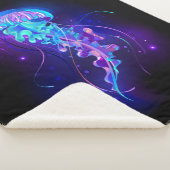 Couverture Sherpa Jellyfish éclatante couleur (3/4)