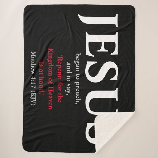 Couverture Sherpa Jésus Commença À Prêcher. Matthieu 4:17 (Devant)