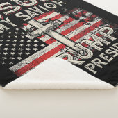 Couverture Sherpa Jésus Est Mon Sauveur Trump Est Mon Président Amér (3/4)